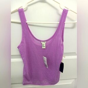 NEW Cropped Lavender Tank Top Size M Forever 21